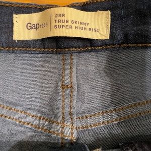 Gap Sky High True Skinny Ankle Jeans